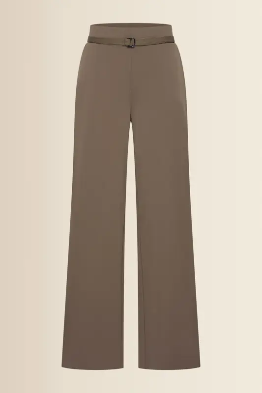 Travelbroek met wijde pijpen