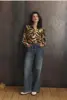 Mid blue wide leg jeans