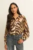 Blouse met animalprint