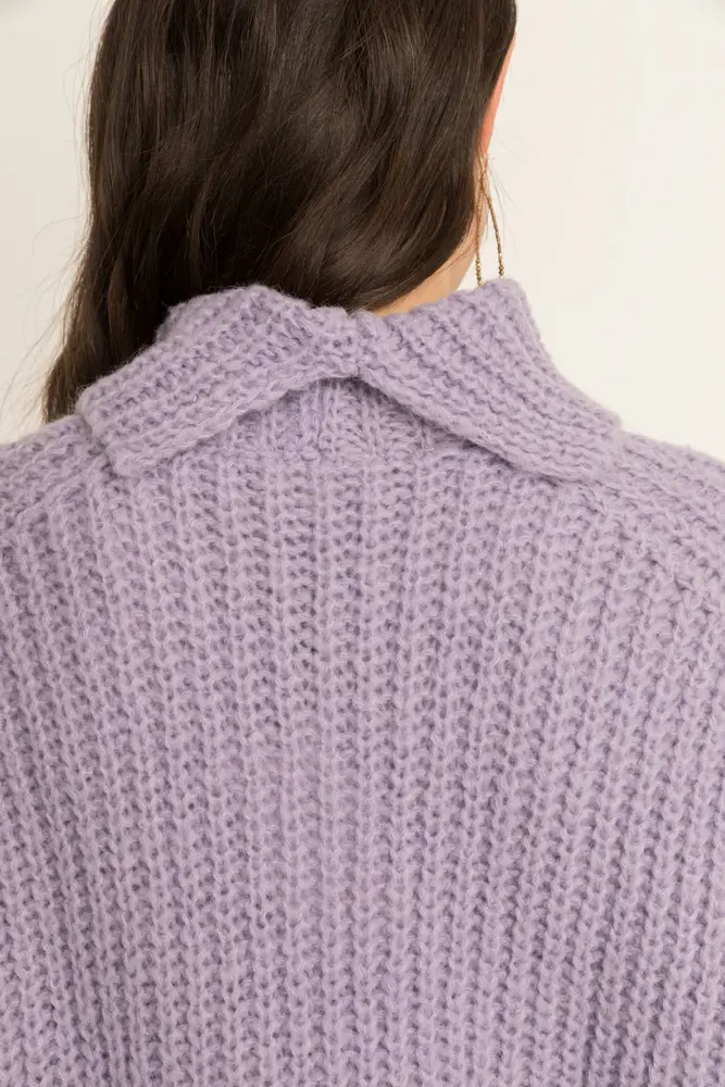 Gebreide spencer met col