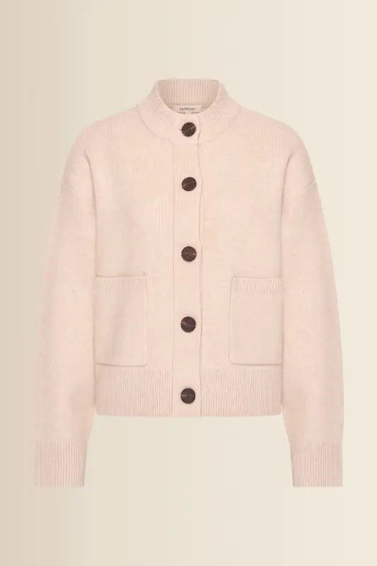Gebreid vest met knoopsluiting