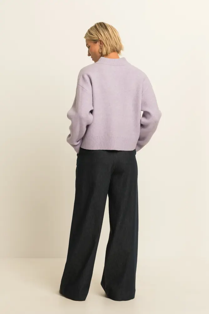 Gebreid vest met knoopsluiting