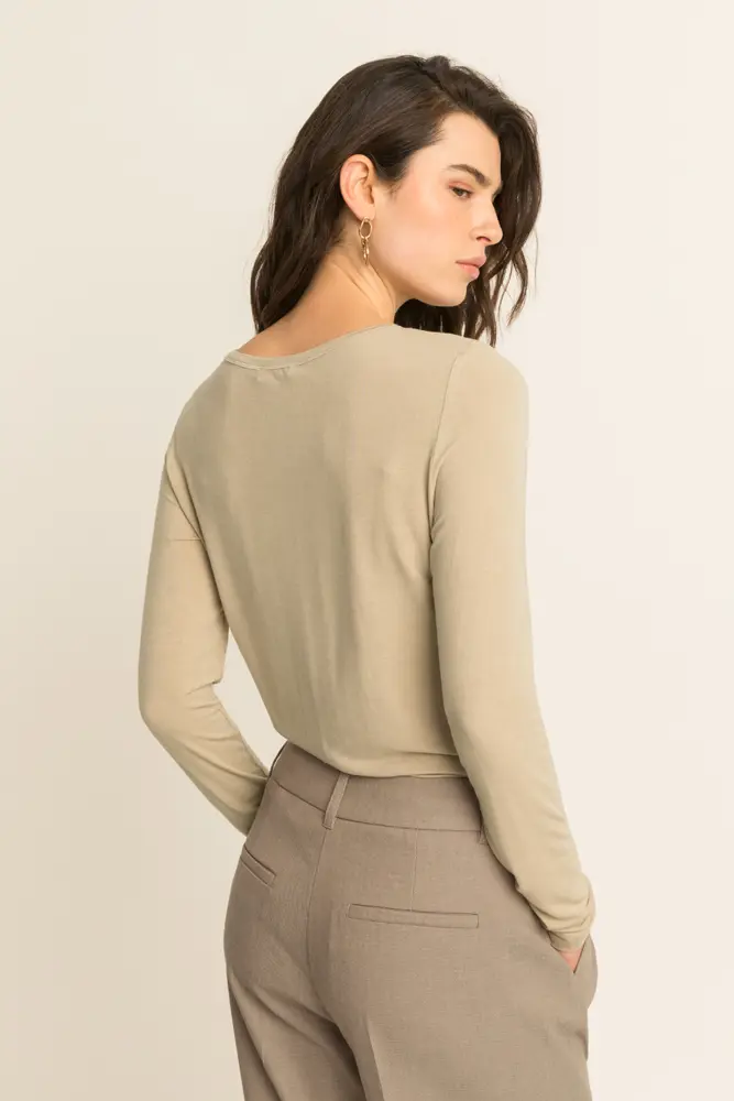 Jersey top met lange mouwen