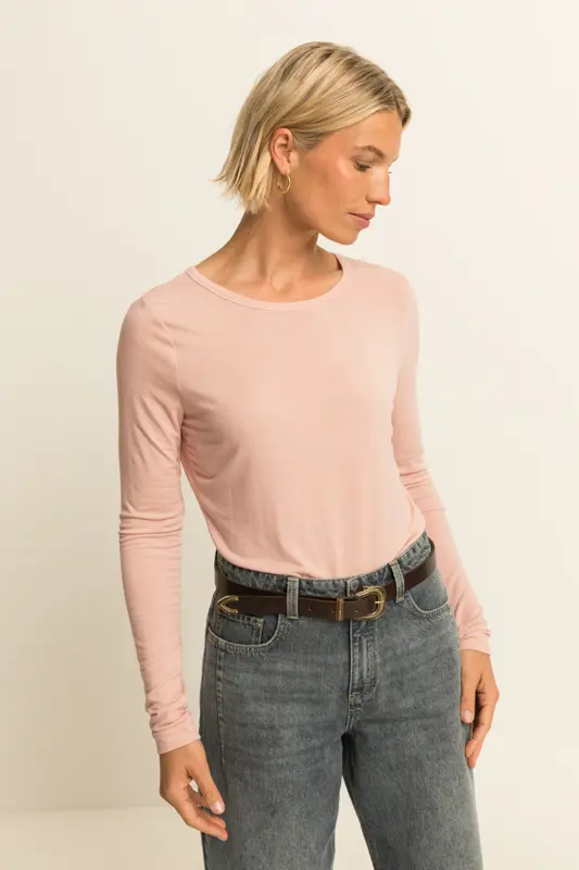 Jersey top met lange mouwen