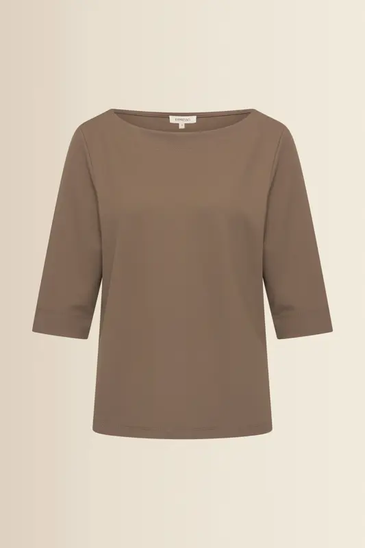 Jersey top met driekwart mouwen