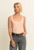 Jersey singlet met ronde hals