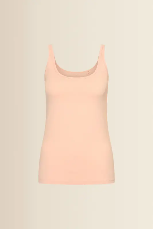 Jersey singlet met ronde hals