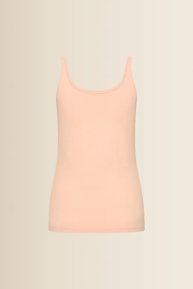 Jersey singlet met ronde hals