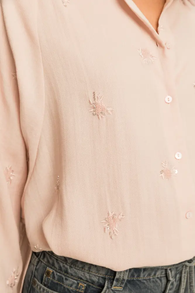 Blouse met pailletten