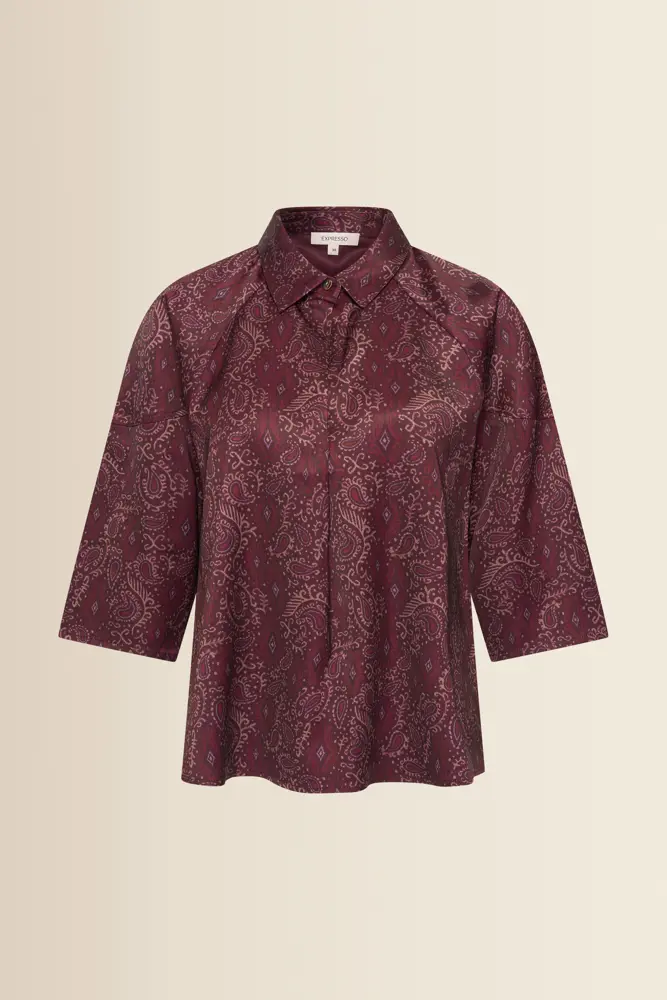 Blouse met paisleydessin