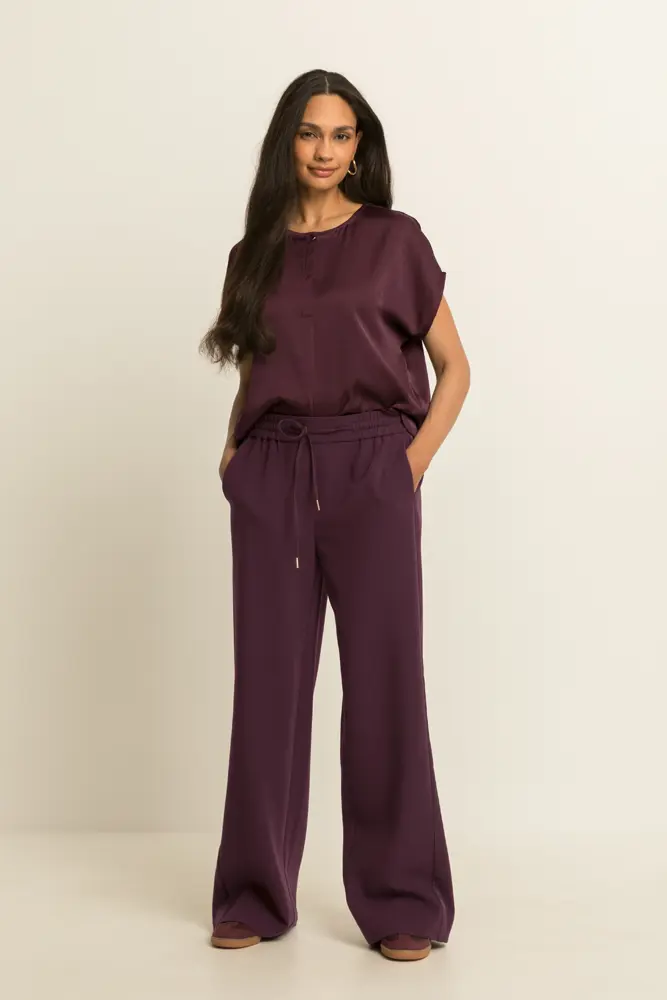 Blouse met knoopdetail