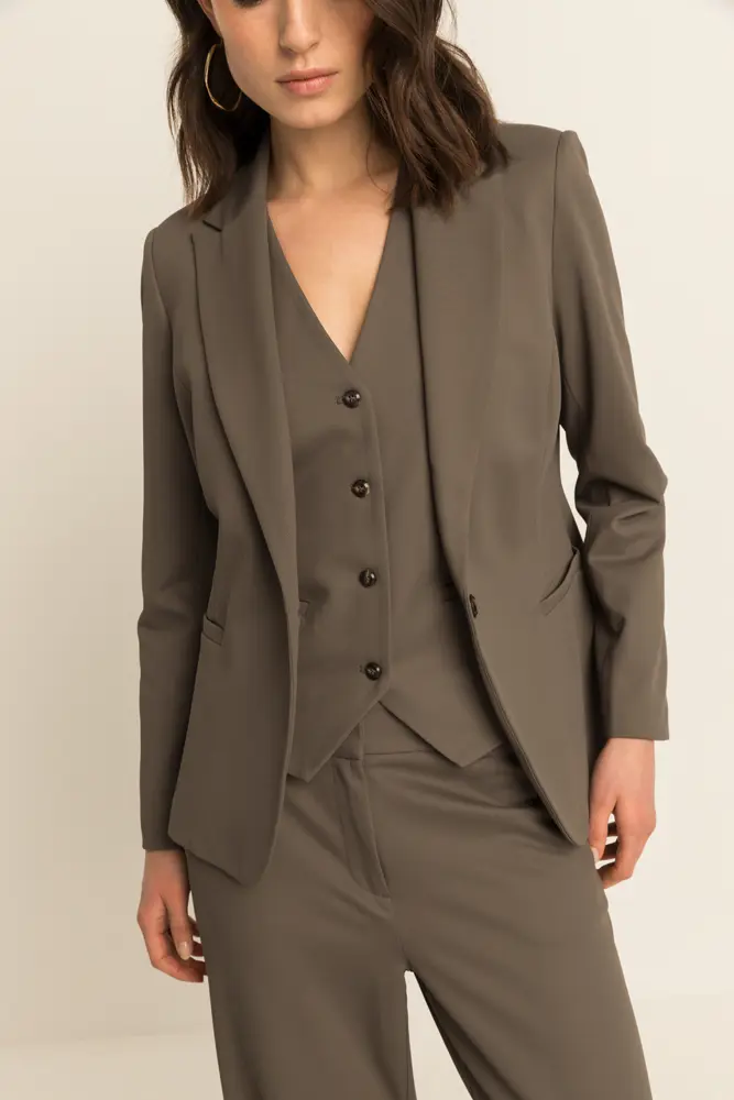 Getailleerde blazer met reverskraag