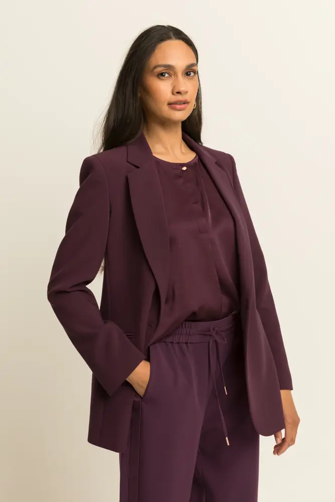 Getailleerde blazer met reverskraag