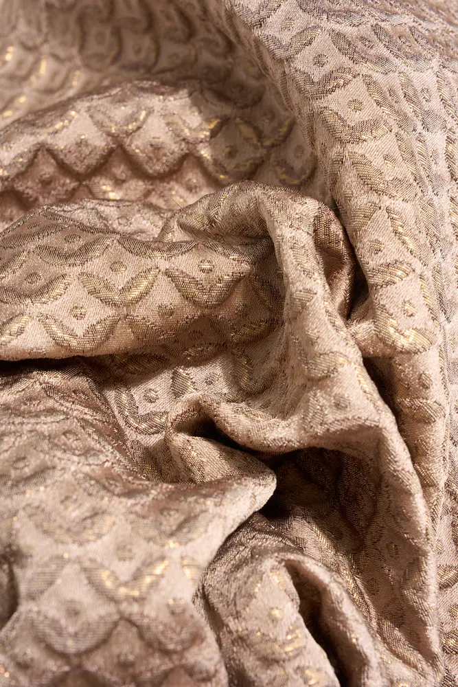 Jacquard jasje met glansdetail