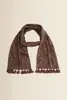 Shawl met botanische print