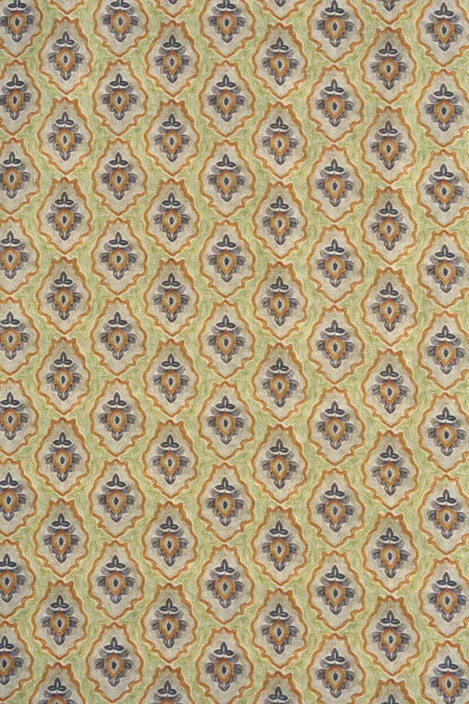 Shawl met dessin en kwastjes