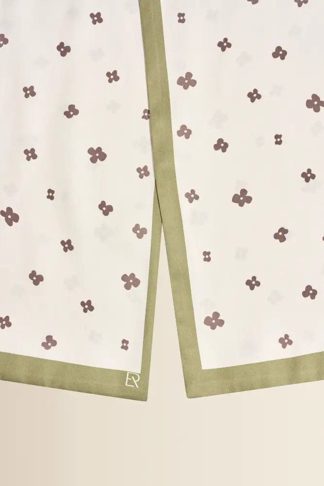 Shawl met bloemendessin