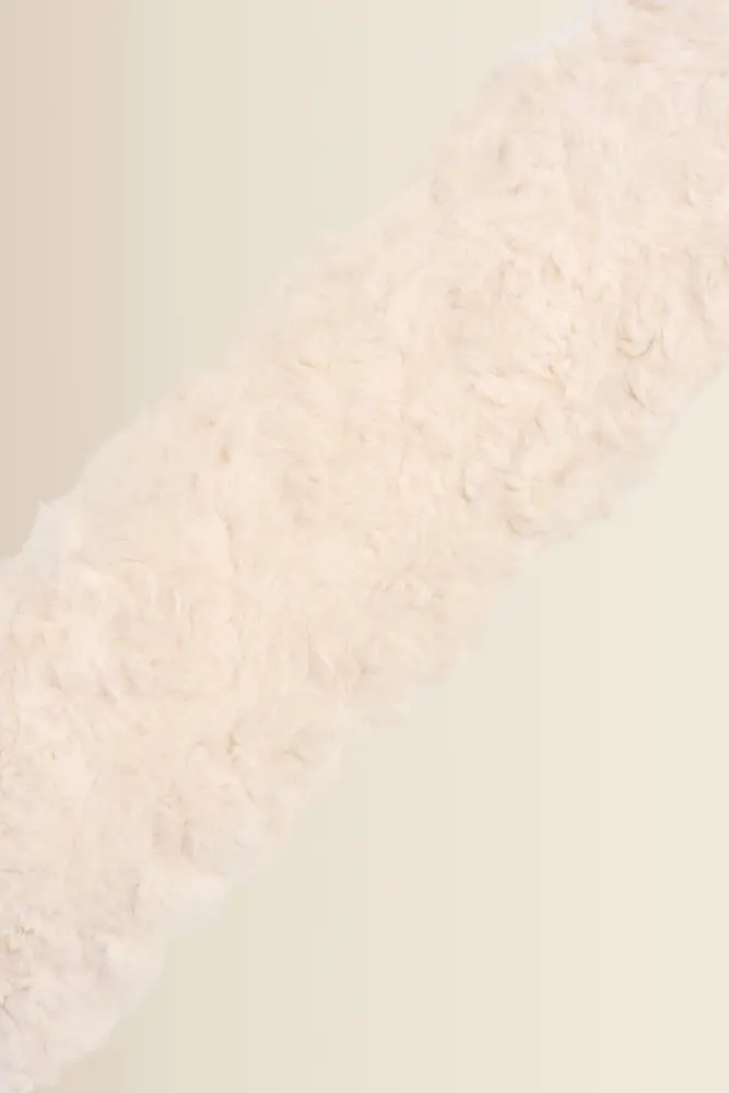 Shawl met faux-fur