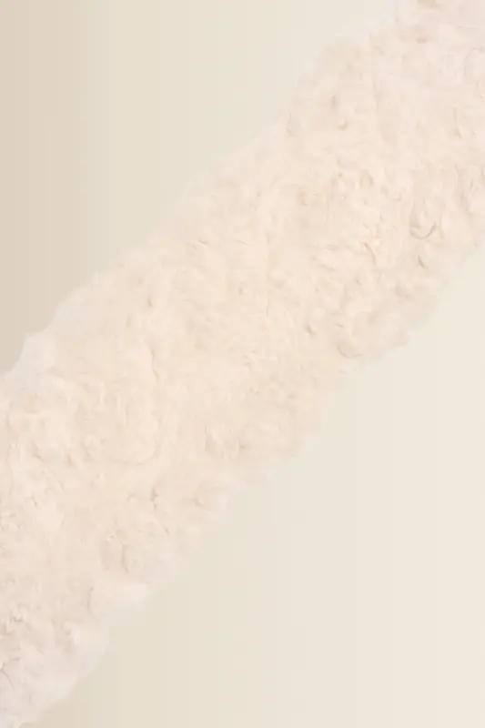 Shawl met faux-fur