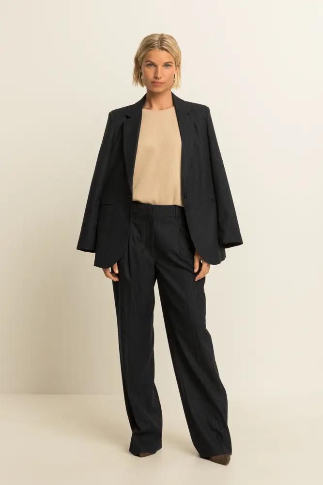 Pantalon met krijtstreep