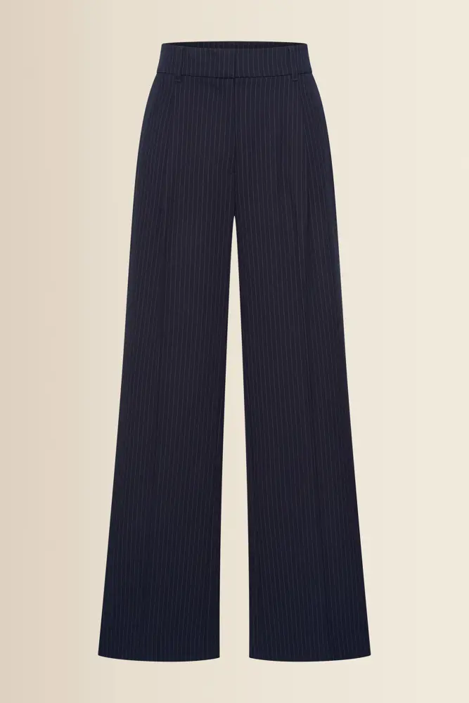 Pantalon met krijtstreep