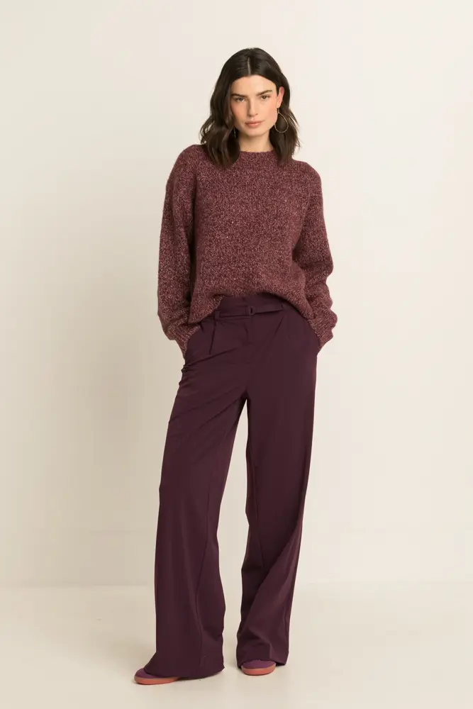 Pantalon met ceintuurdetail