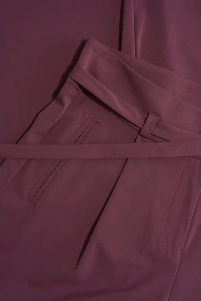 Pantalon met ceintuurdetail