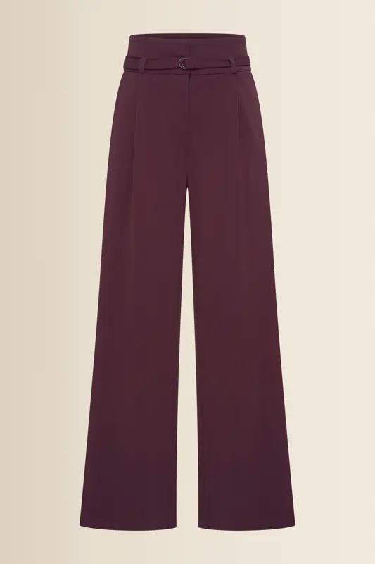 Pantalon met ceintuurdetail