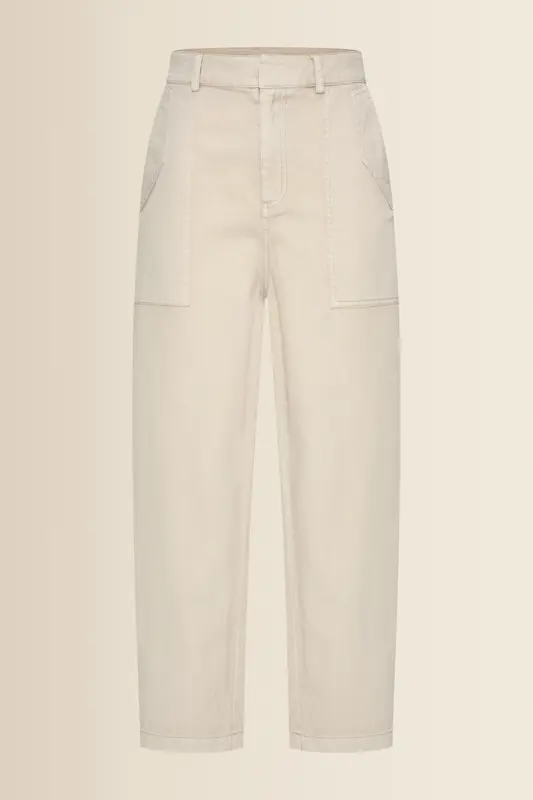 Utility jeans met opgestikte zakken
