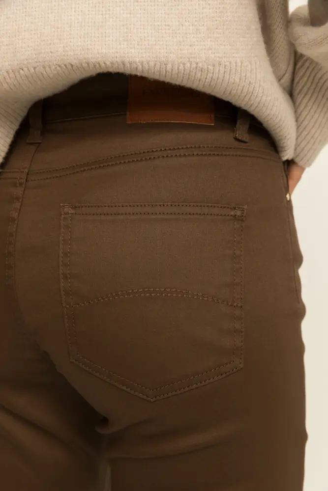 Broek met rechte pasvorm