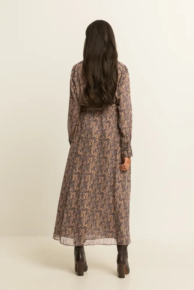 Maxi-jurk met botanische print