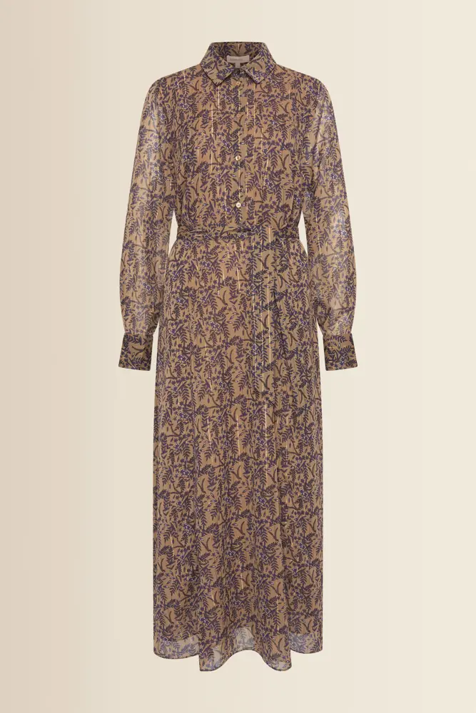 Maxi-jurk met botanische print