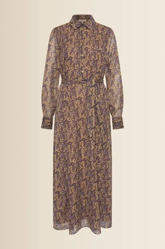 Maxi-jurk met botanische print