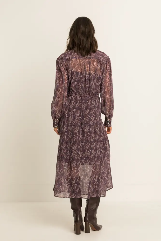 Maxi-jurk met paisleydessin