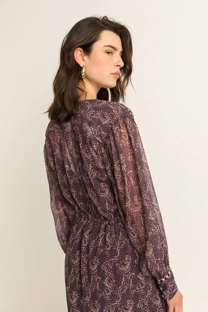 Maxi-jurk met paisleydessin