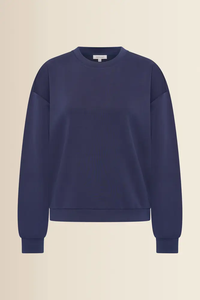 Relaxed sweater met ronde hals