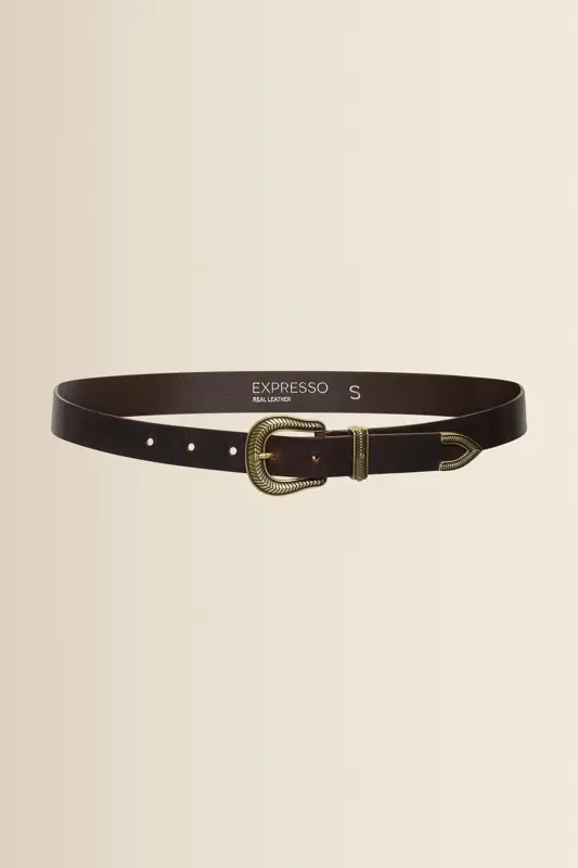 Leren western riem