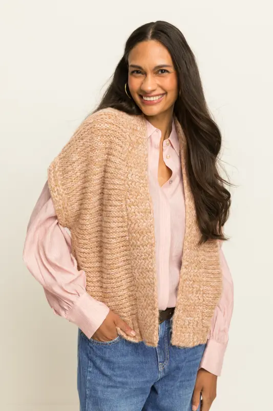 Gebreid gilet