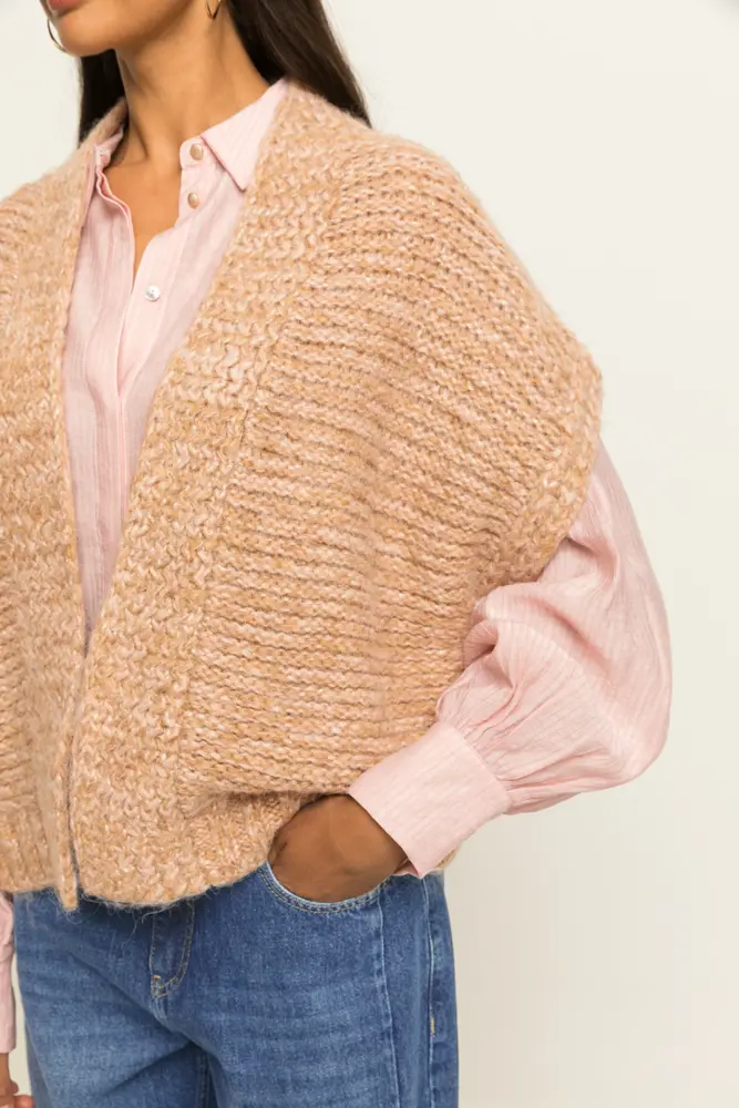 Gebreid gilet