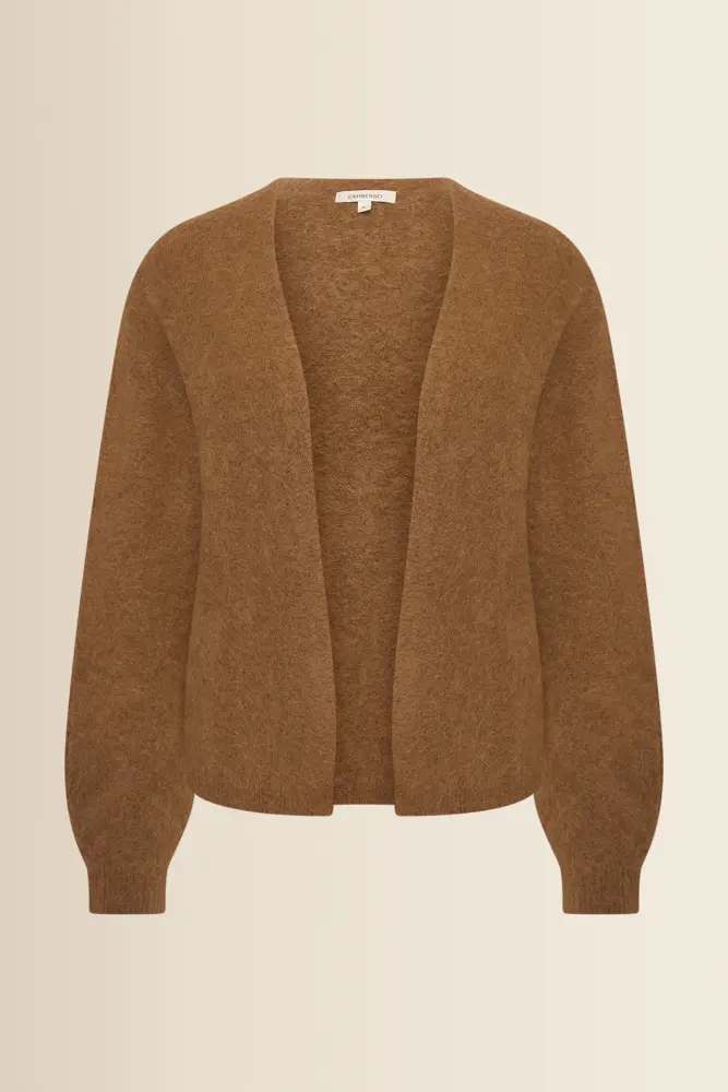 Gebreid vest met omslag
