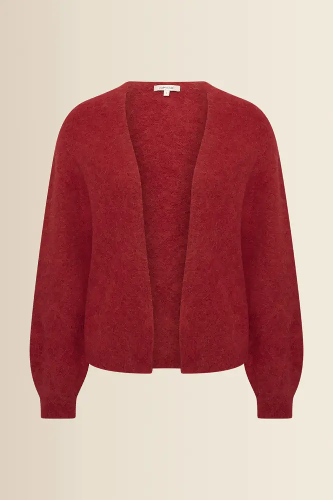 Gebreid vest met omslag