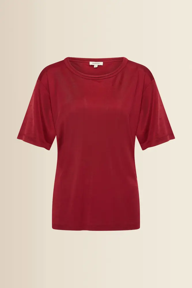 T-shirt met subtiele glans