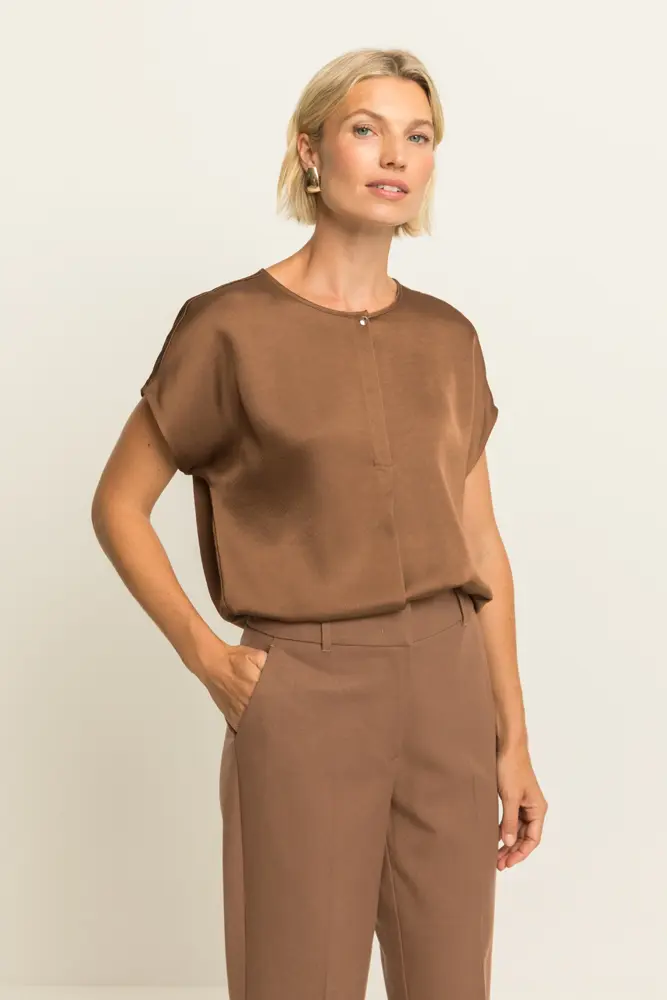 Blouse met korte mouwen