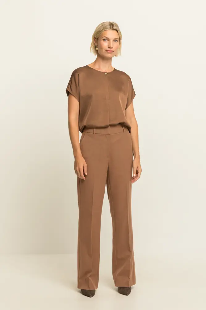 Blouse met korte mouwen