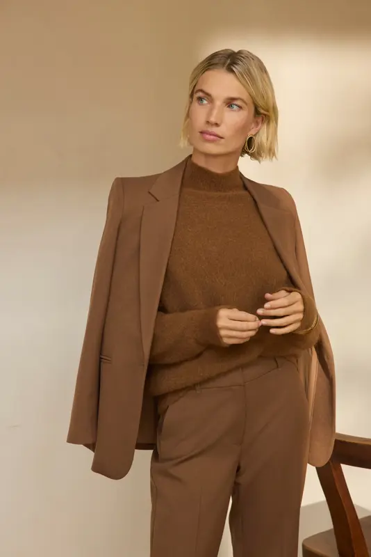 Getailleerde blazer met reverskraag
