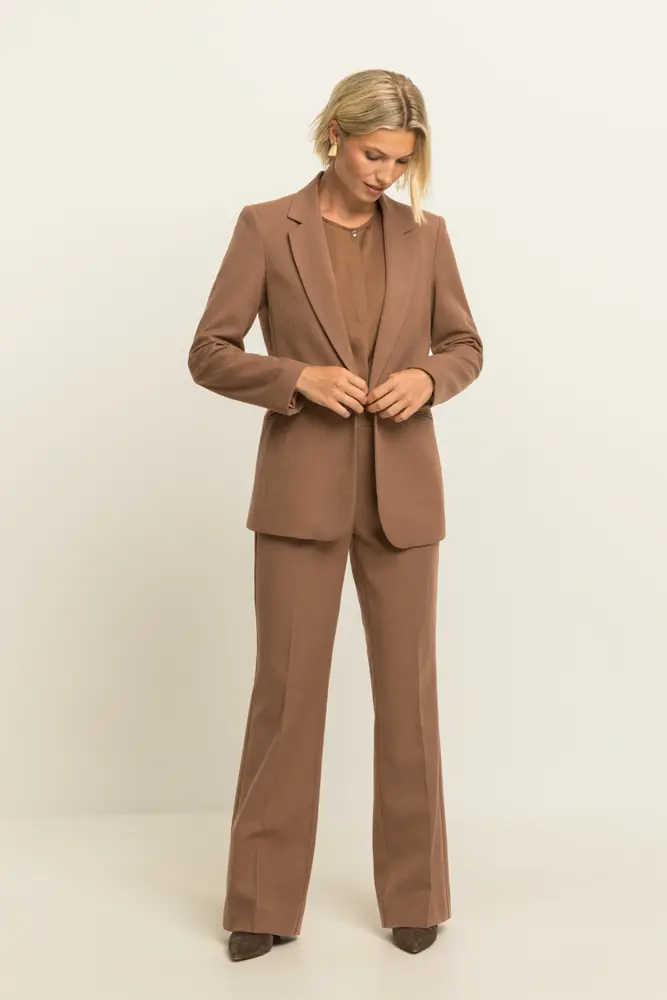 Getailleerde blazer met reverskraag