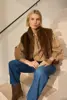 Faux fur gilet met opstaande kraag