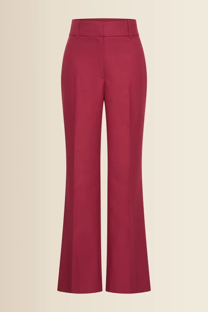 Pantalon met uitlopende pijpen