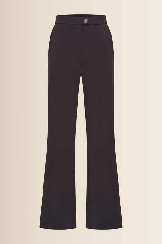 Pantalon met licht uitlopende pijpen