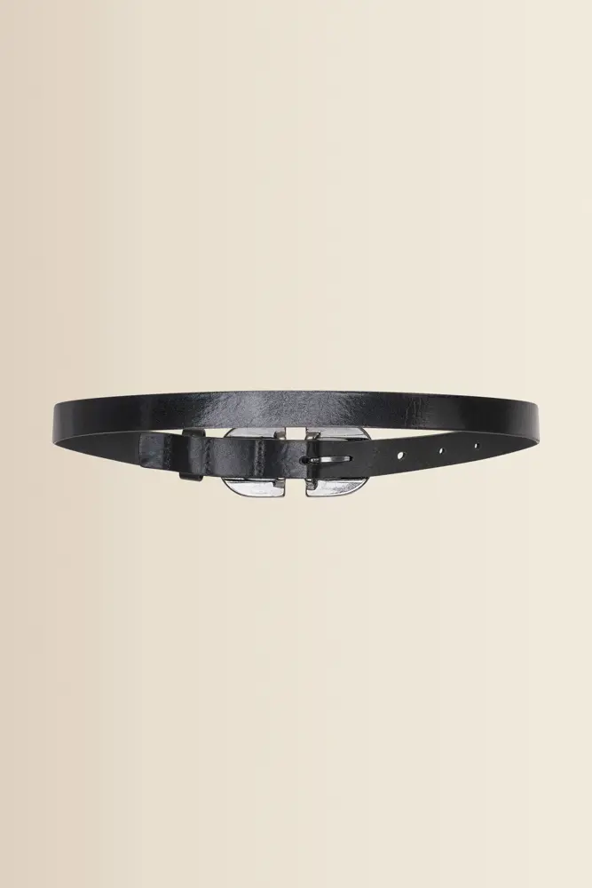 Riem met zilverkleurige gesp